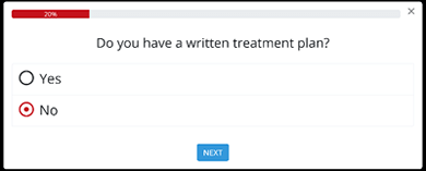 Do you have a written treatment plan?